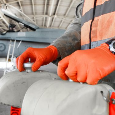 TGC WorkGear Orange Nitrile Gloves - KBS Coatings